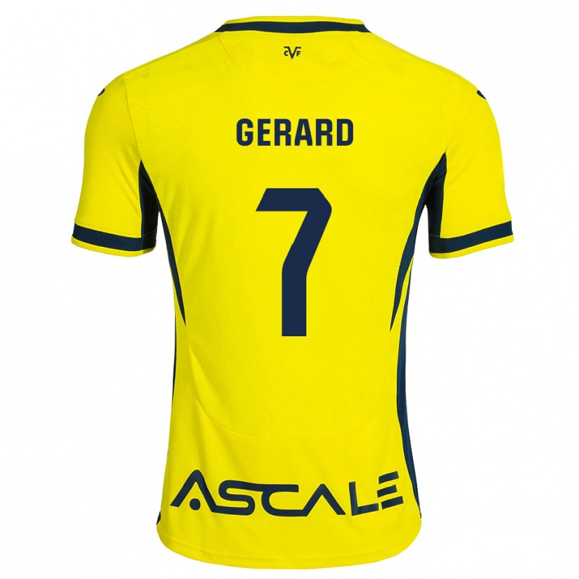 Danxen Kinderen Gerard Moreno #7 Geel Zwart Rood Thuisshirt Thuistenue 2026/27 T-Shirt