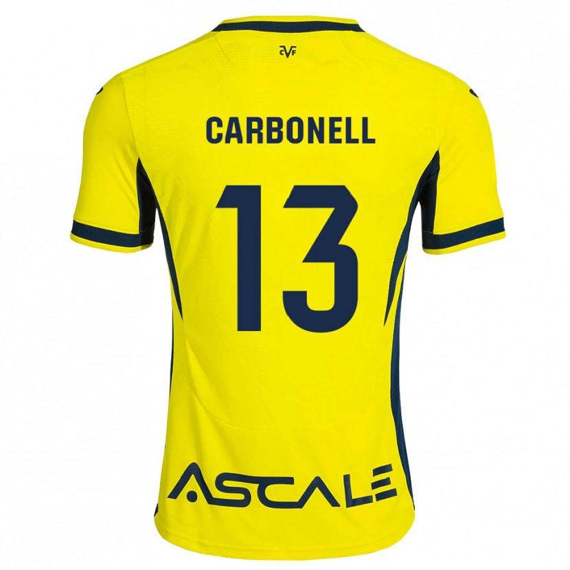 Danxen Kinderen Carmen Carbonell #13 Geel Zwart Rood Thuisshirt Thuistenue 2026/27 T-Shirt