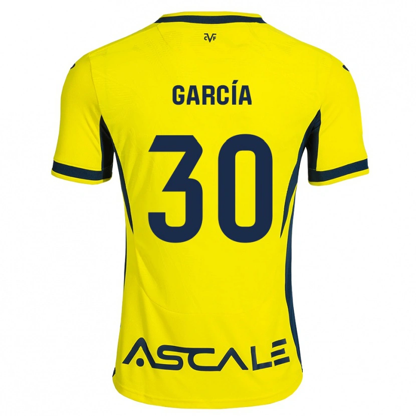 Danxen Kinderen Albert García #30 Geel Zwart Rood Thuisshirt Thuistenue 2026/27 T-Shirt