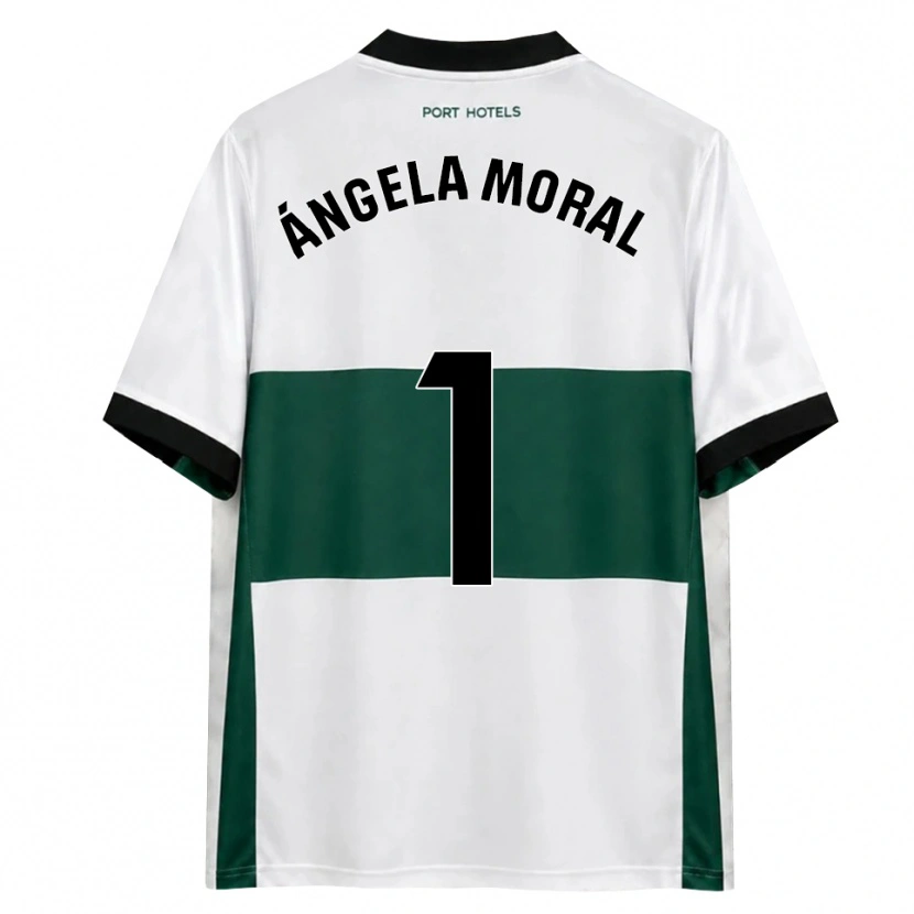 Danxen Kinderen Ángela Moral Ferrer #1 Groen Wit Rood Thuisshirt Thuistenue 2026/27 T-Shirt