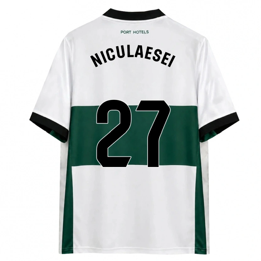 Danxen Kinderen Albert Niculăesei #27 Groen Wit Rood Thuisshirt Thuistenue 2026/27 T-Shirt