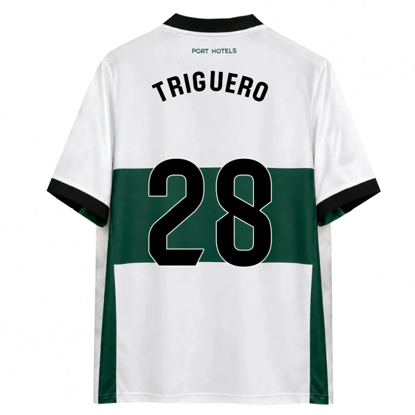 Danxen Kinderen Dani Triguero #28 Groen Wit Rood Thuisshirt Thuistenue 2026/27 T-Shirt