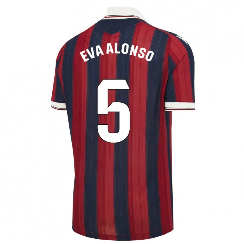 Danxen Kinderen Eva Alonso #5 Middernachtblauw Rood Thuisshirt Thuistenue 2026/27 T-Shirt