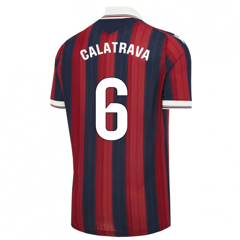 Danxen Kinderen Alberto Calatrava #6 Middernachtblauw Rood Thuisshirt Thuistenue 2026/27 T-Shirt