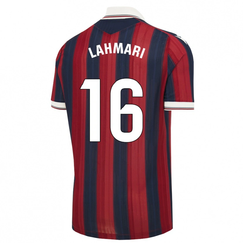 Danxen Kinderen Anissa Lahmari #16 Middernachtblauw Rood Thuisshirt Thuistenue 2026/27 T-Shirt