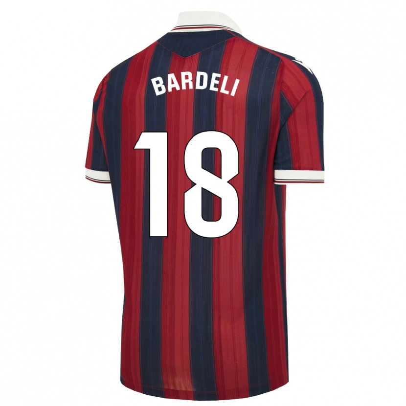 Danxen Kinderen Enzo Bardeli #18 Middernachtblauw Rood Thuisshirt Thuistenue 2026/27 T-Shirt