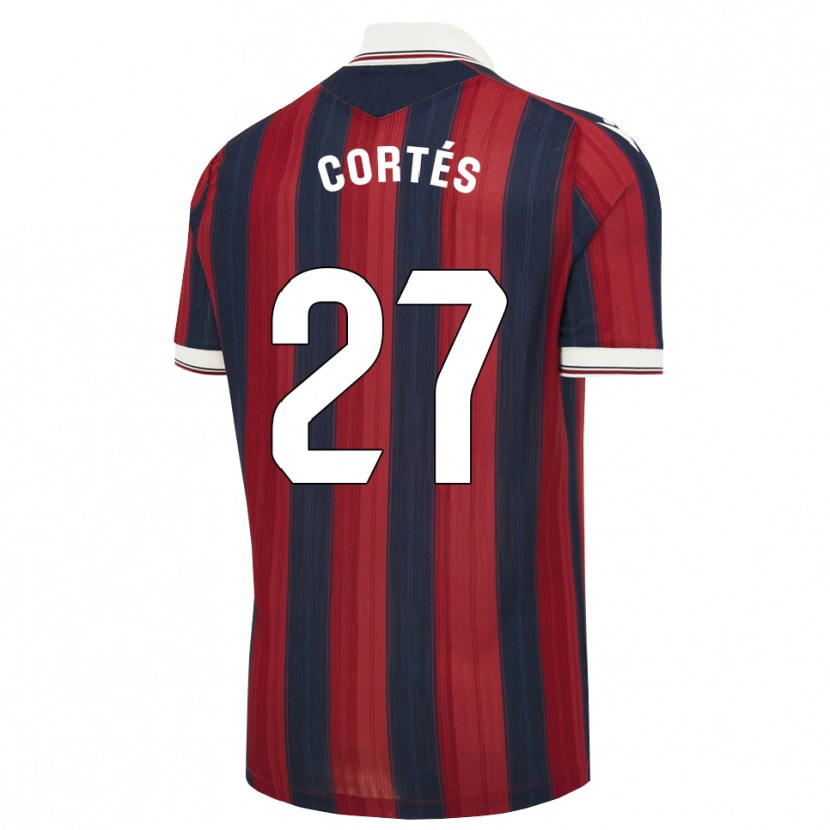 Danxen Kinderen Paco Cortés #27 Middernachtblauw Rood Thuisshirt Thuistenue 2026/27 T-Shirt