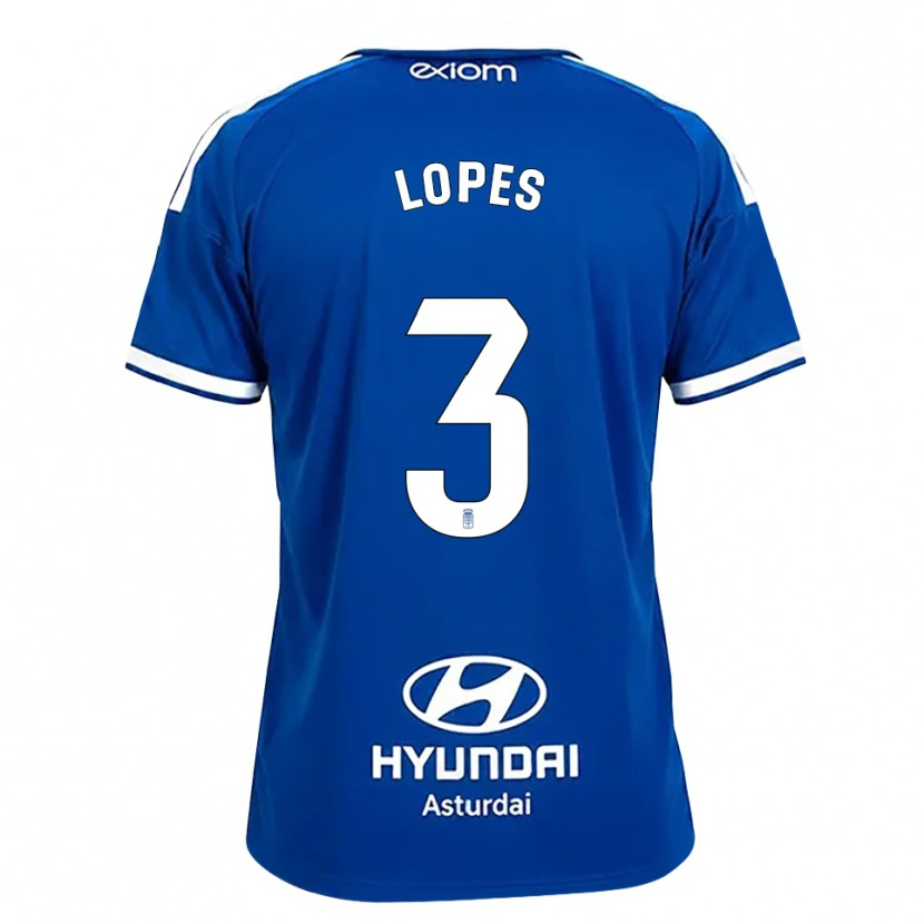 Danxen Kinderen Adrián Lopes #3 Mediumblauw Wit Thuisshirt Thuistenue 2026/27 T-Shirt