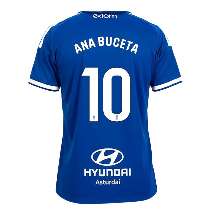 Danxen Kinderen Ana Buceta #10 Mediumblauw Wit Thuisshirt Thuistenue 2026/27 T-Shirt