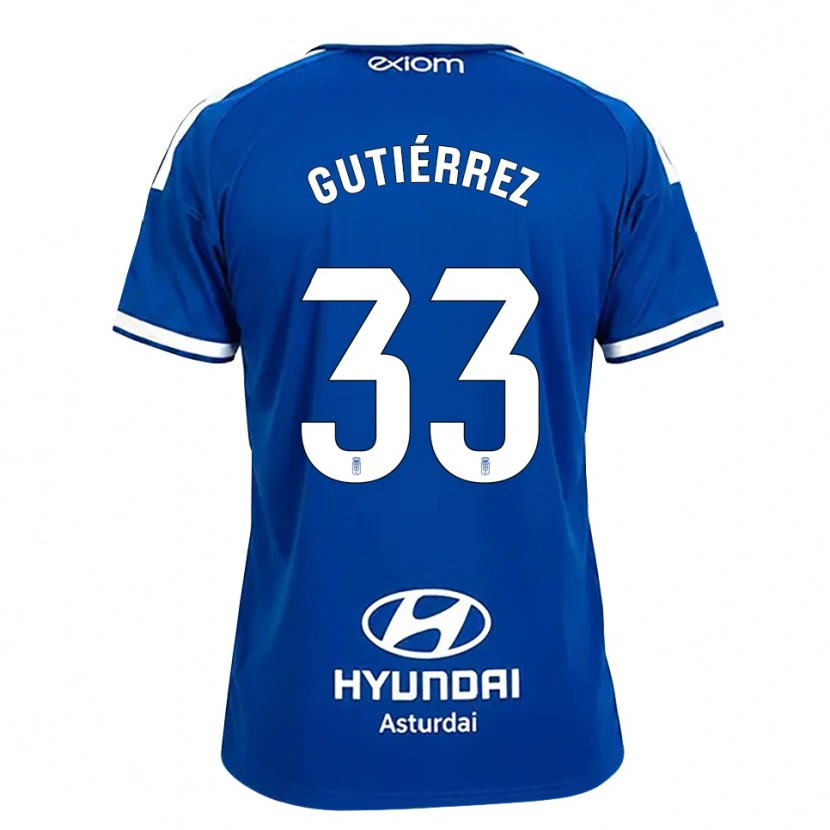 Danxen Kinderen Raúl Gutiérrez #33 Mediumblauw Wit Thuisshirt Thuistenue 2026/27 T-Shirt