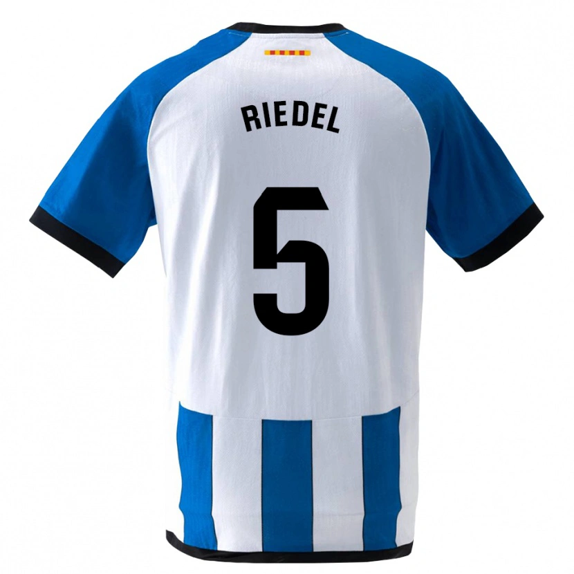 Danxen Kinderen Clemens Riedel #5 Koninklijk Blauw Wit Thuisshirt Thuistenue 2026/27 T-Shirt