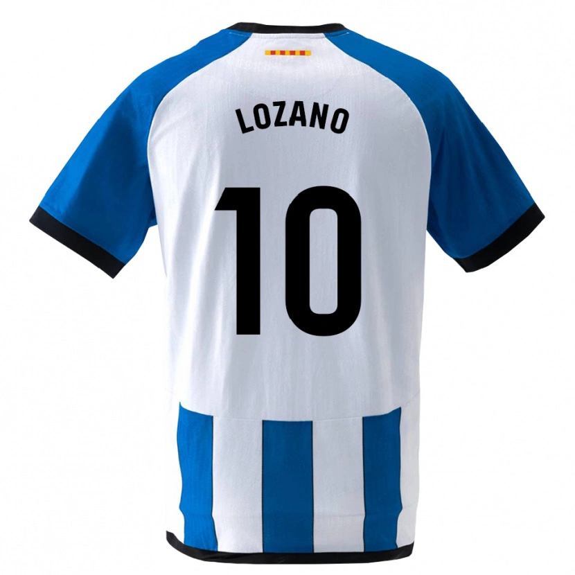Danxen Kinderen Pol Lozano #10 Koninklijk Blauw Wit Thuisshirt Thuistenue 2026/27 T-Shirt