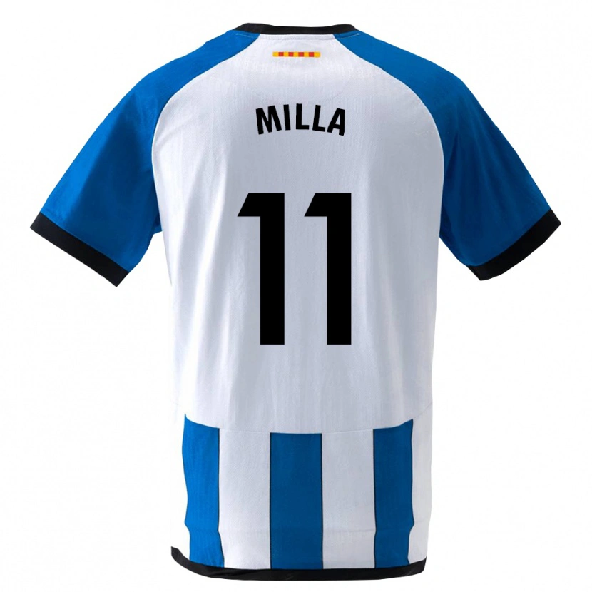 Danxen Kinderen Pere Milla #11 Koninklijk Blauw Wit Thuisshirt Thuistenue 2026/27 T-Shirt