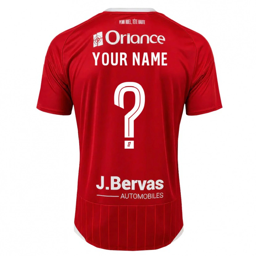 Danxen Kinderen Uw Naam #0 Wit Rood Thuisshirt Thuistenue 2026/27 T-Shirt