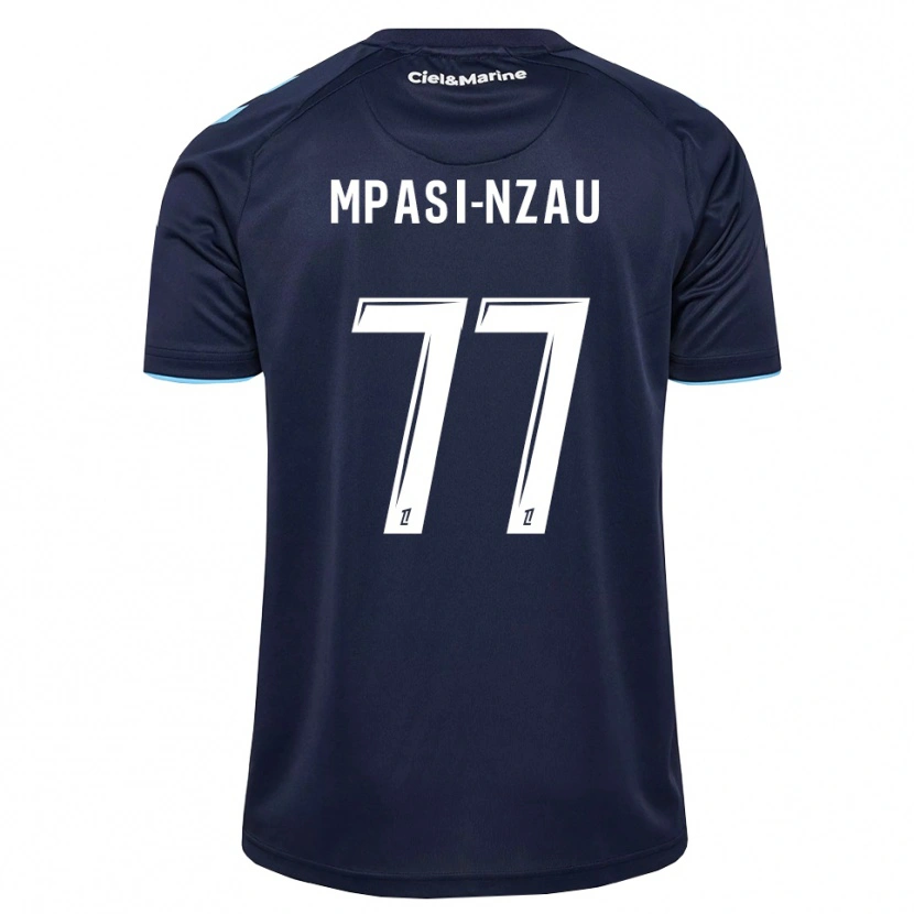 Danxen Kinderen Lionel Mpasi-Nzau #77 Centaurieblauw Middernachtblauw Thuisshirt Thuistenue 2026/27 T-Shirt