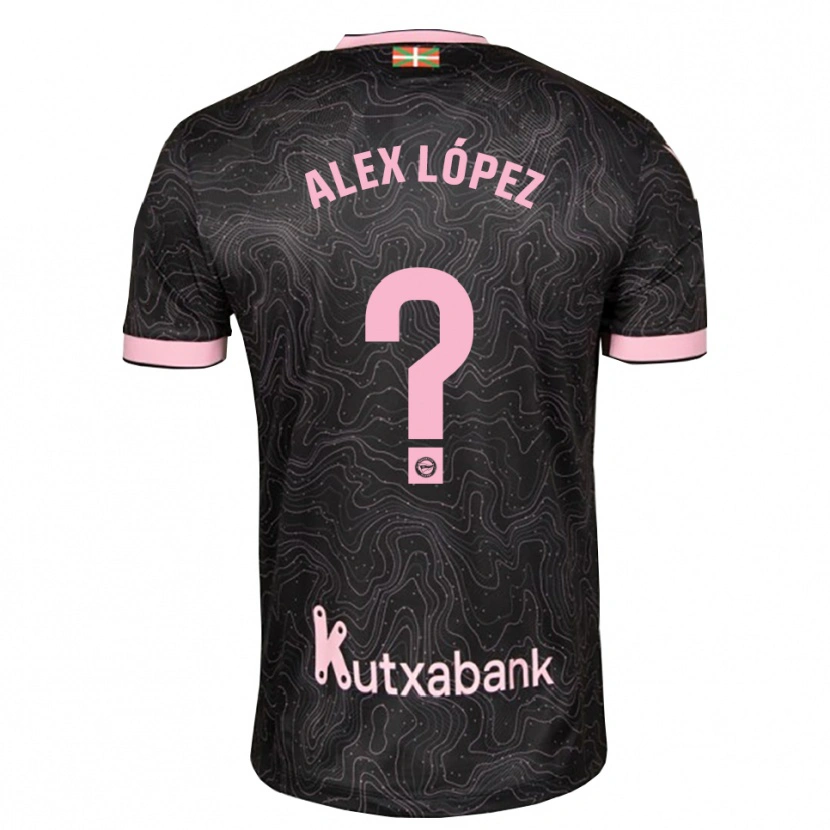 Danxen Kinderen Alex López #0 Zwart Roze Uitshirt Uittenue 2026/27 T-Shirt