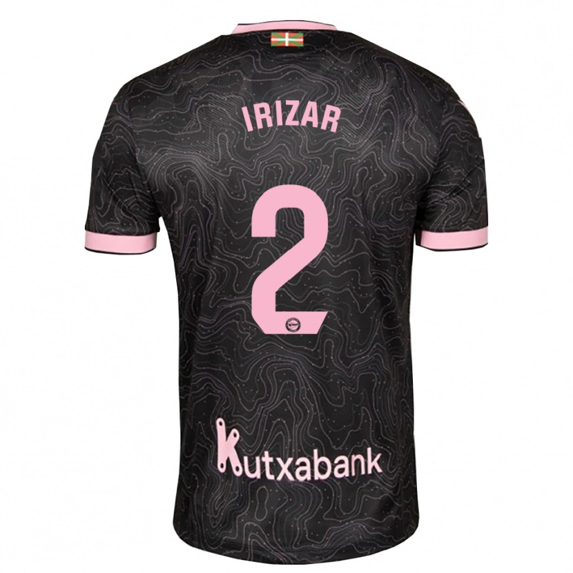 Danxen Kinderen Manex Irizar #2 Zwart Roze Uitshirt Uittenue 2026/27 T-Shirt
