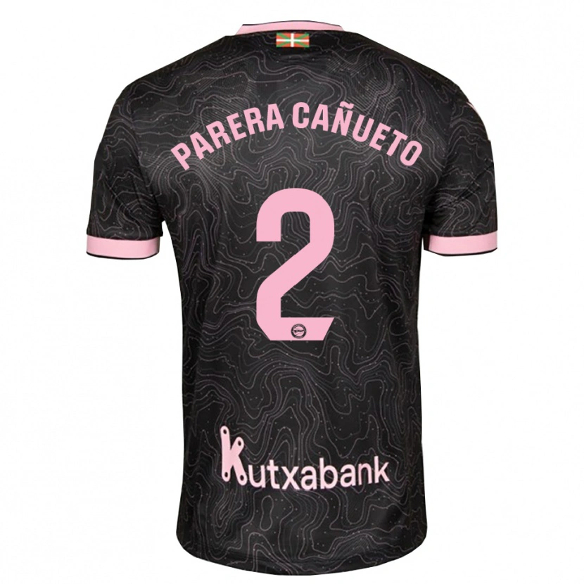 Danxen Kinderen Laia Parera Cañueto #2 Zwart Roze Uitshirt Uittenue 2026/27 T-Shirt
