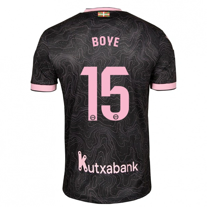 Danxen Kinderen Lucas Boyé #15 Zwart Roze Uitshirt Uittenue 2026/27 T-Shirt