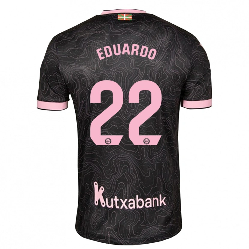 Danxen Kinderen Eduardo Fontana #22 Zwart Roze Uitshirt Uittenue 2026/27 T-Shirt