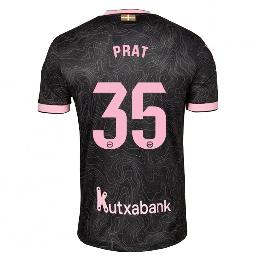 Danxen Kinderen Jaric Prat #35 Zwart Roze Uitshirt Uittenue 2026/27 T-Shirt