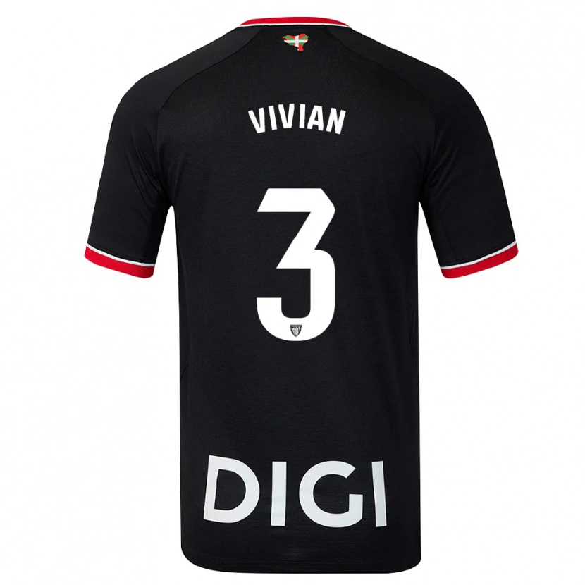 Danxen Kinderen Dani Vivian #3 Zwart Wit Rood Uitshirt Uittenue 2026/27 T-Shirt