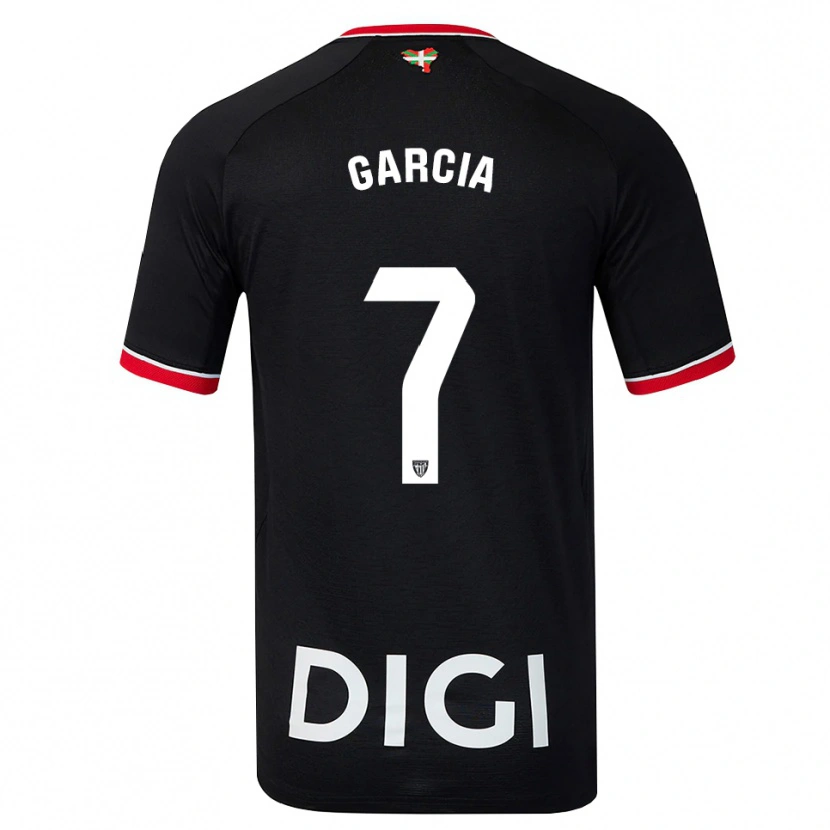 Danxen Kinderen Nahikari García #7 Zwart Wit Rood Uitshirt Uittenue 2026/27 T-Shirt
