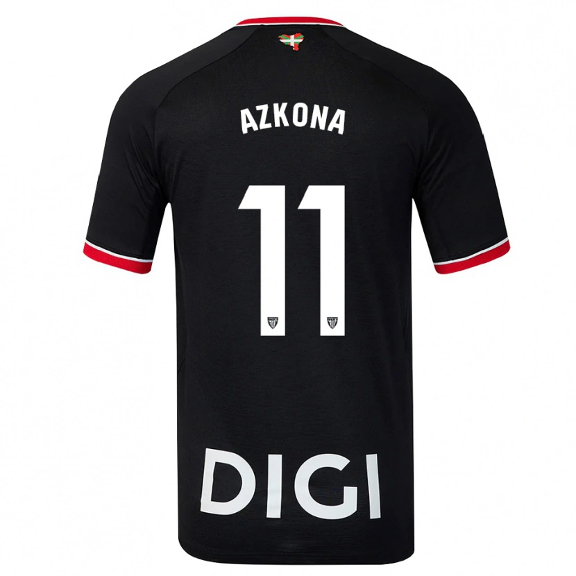 Danxen Kinderen Ane Azkona Fuente #11 Zwart Wit Rood Uitshirt Uittenue 2026/27 T-Shirt