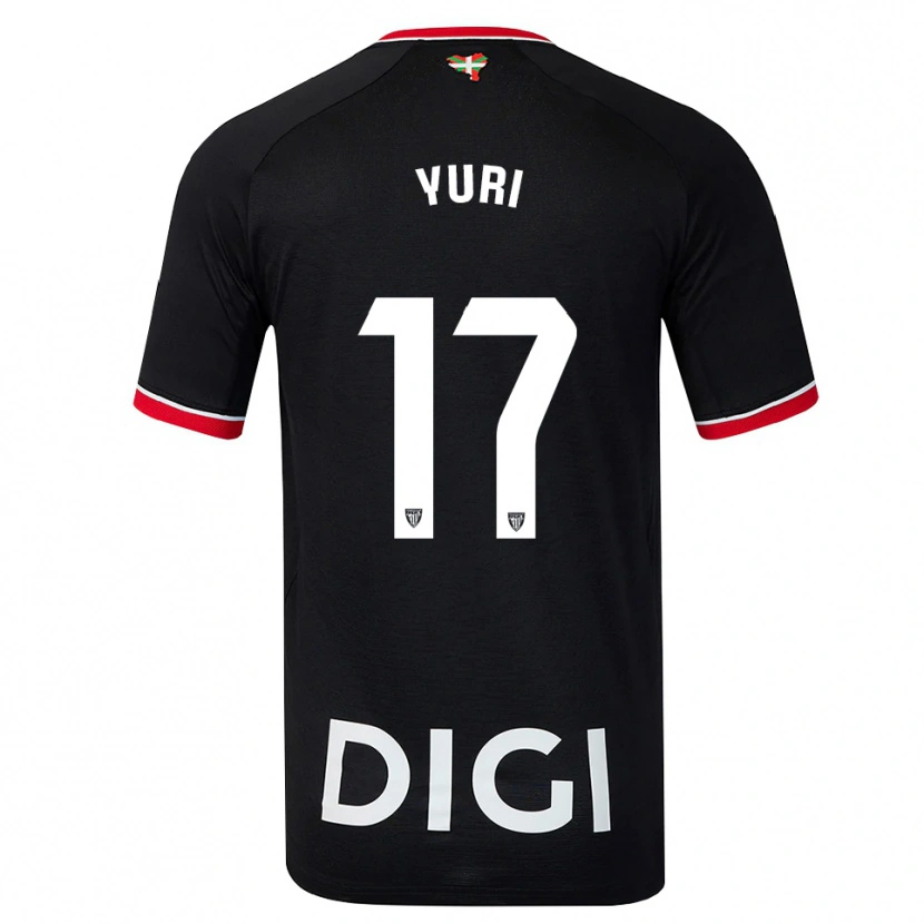 Danxen Kinderen Yuri Berchiche #17 Zwart Wit Rood Uitshirt Uittenue 2026/27 T-Shirt