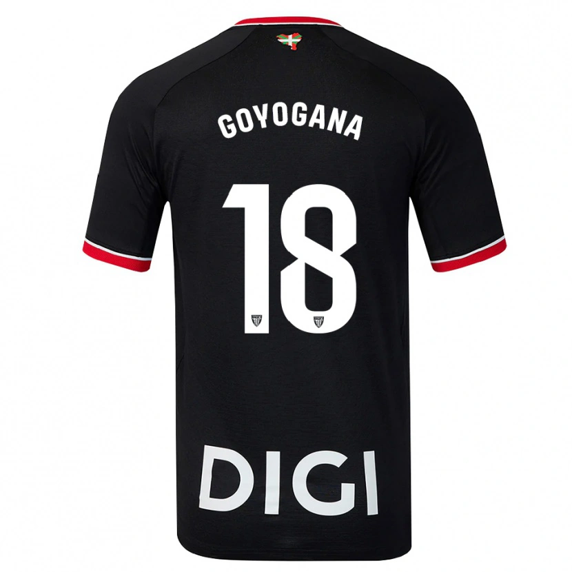Danxen Kinderen Unax Goyogana #18 Zwart Wit Rood Uitshirt Uittenue 2026/27 T-Shirt