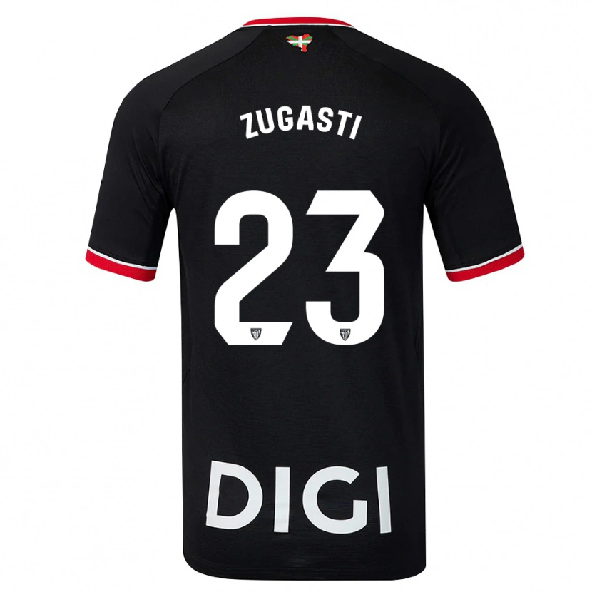 Danxen Kinderen Patricia Zugasti Oses #23 Zwart Wit Rood Uitshirt Uittenue 2026/27 T-Shirt