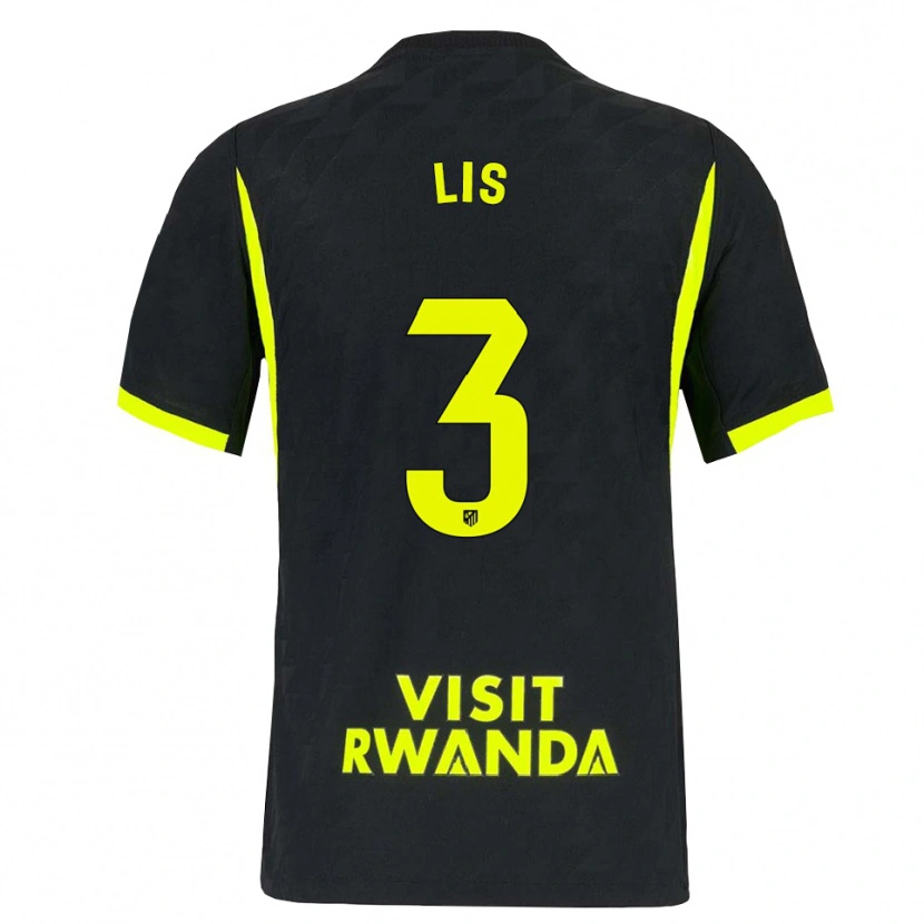 Danxen Kinderen Adrian Lis #3 Heldergroen Zwart Uitshirt Uittenue 2026/27 T-Shirt