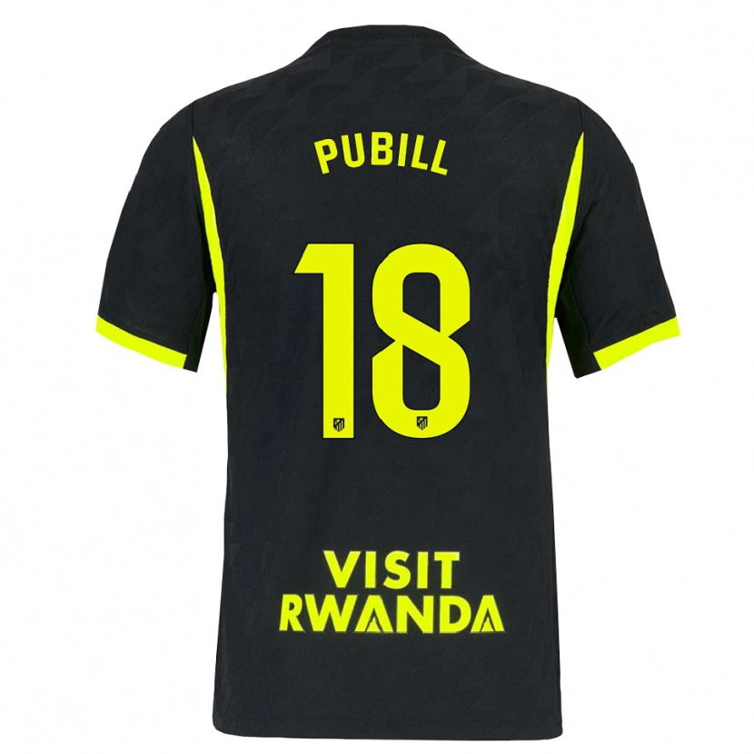 Danxen Kinderen Marc Pubill #18 Heldergroen Zwart Uitshirt Uittenue 2026/27 T-Shirt