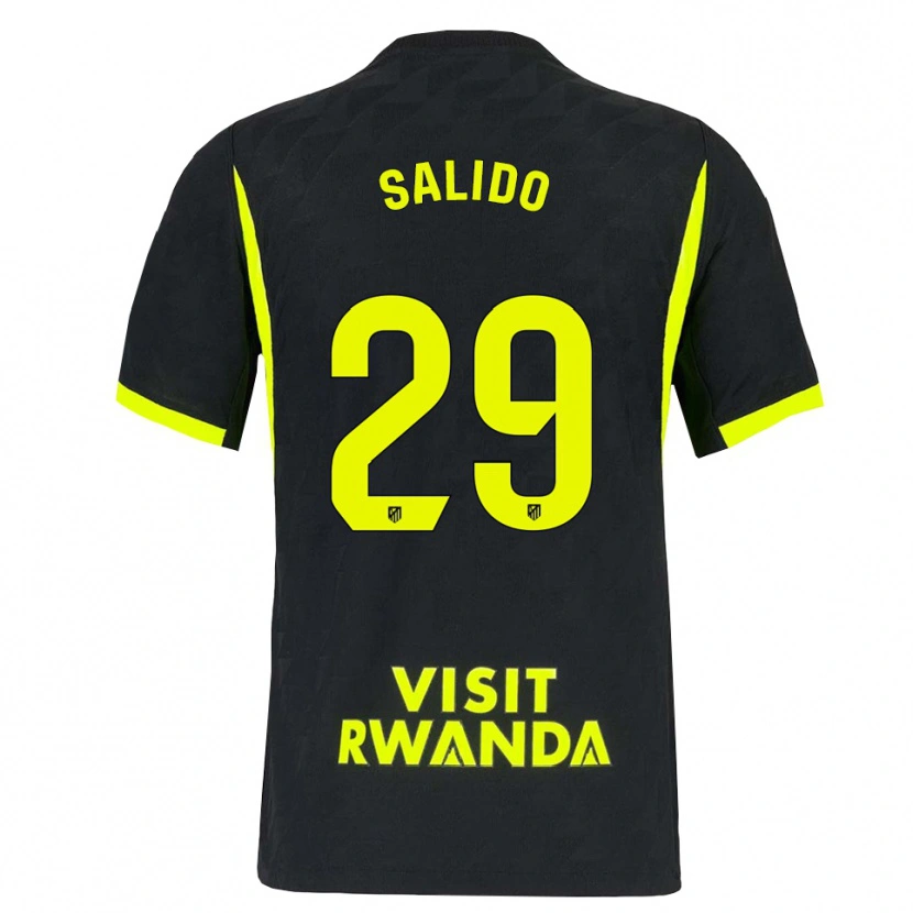 Danxen Kinderen Alberto Salido #29 Heldergroen Zwart Uitshirt Uittenue 2026/27 T-Shirt