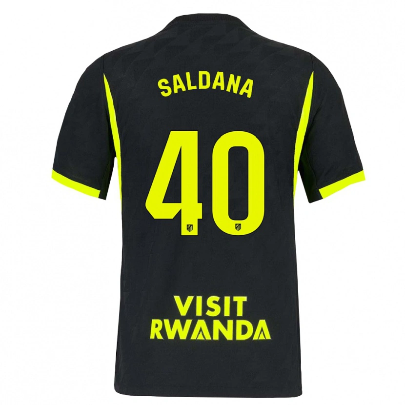 Danxen Kinderen Jose Saldana #40 Heldergroen Zwart Uitshirt Uittenue 2026/27 T-Shirt