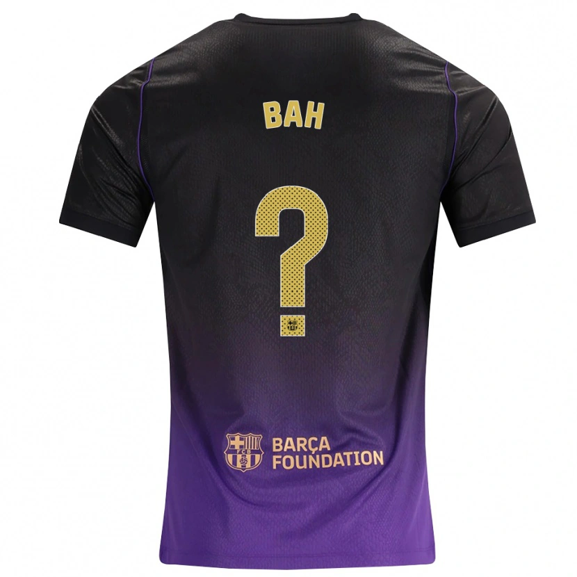 Danxen Kinderen Saidou Bah #0 Paars Geel Zwart Uitshirt Uittenue 2026/27 T-Shirt