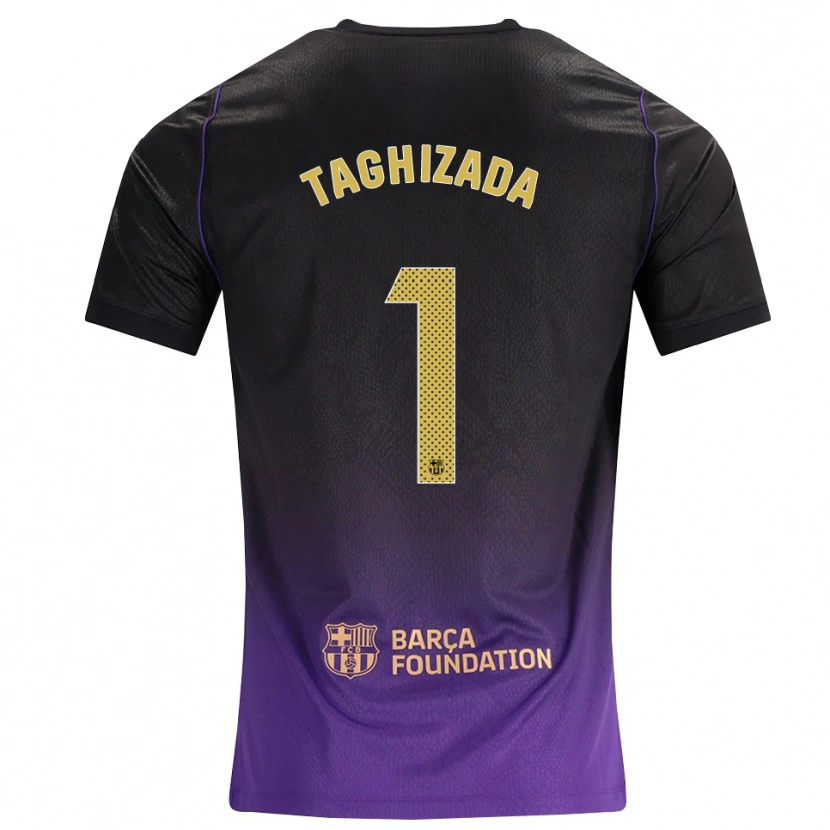 Danxen Kinderen Eldar Taghizada #1 Paars Geel Zwart Uitshirt Uittenue 2026/27 T-Shirt
