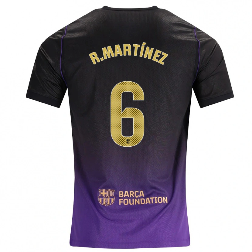 Danxen Kinderen Roger Martínez #6 Paars Geel Zwart Uitshirt Uittenue 2026/27 T-Shirt