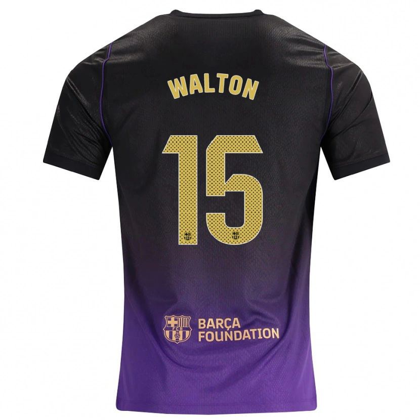 Danxen Kinderen Alex Walton #15 Paars Geel Zwart Uitshirt Uittenue 2026/27 T-Shirt