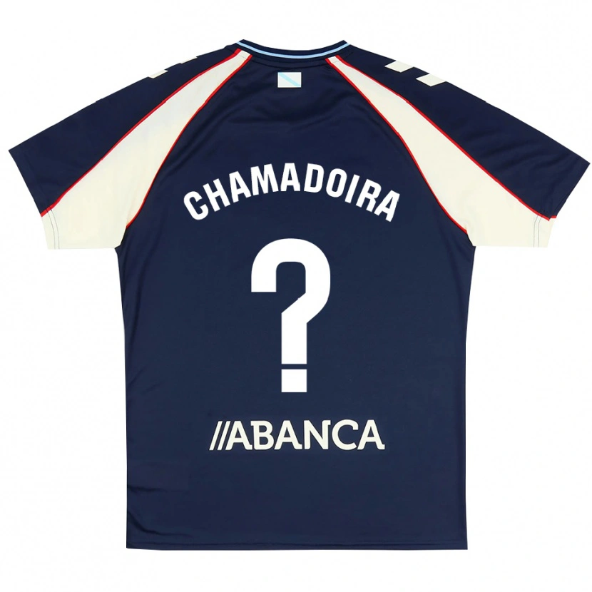 Danxen Kinderen Hugo Chamadoira #0 Koninklijk Blauw Rood Wit Uitshirt Uittenue 2026/27 T-Shirt