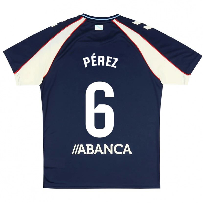 Danxen Kinderen Elena Pérez #6 Koninklijk Blauw Rood Wit Uitshirt Uittenue 2026/27 T-Shirt