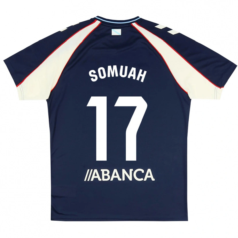 Danxen Kinderen Bernard Somuah #17 Koninklijk Blauw Rood Wit Uitshirt Uittenue 2026/27 T-Shirt