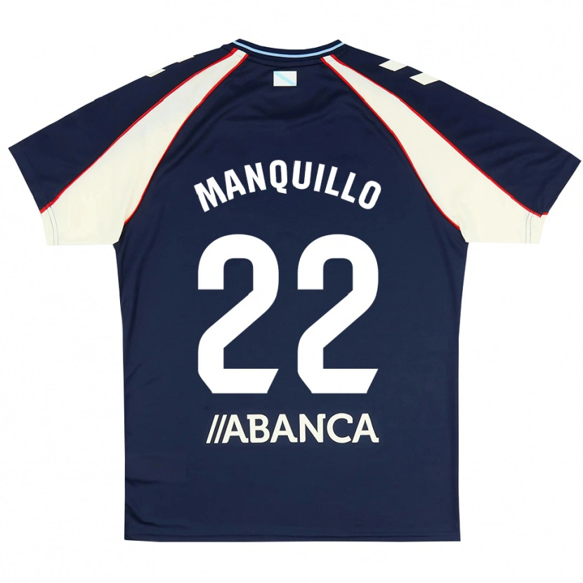 Danxen Kinderen Javier Manquillo #22 Koninklijk Blauw Rood Wit Uitshirt Uittenue 2026/27 T-Shirt