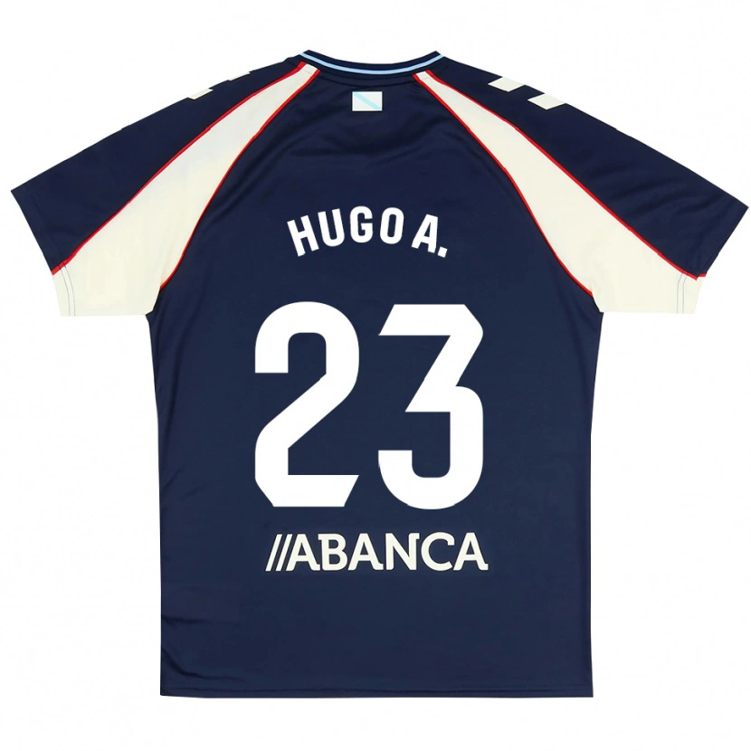Danxen Kinderen Hugo Álvarez #23 Koninklijk Blauw Rood Wit Uitshirt Uittenue 2026/27 T-Shirt