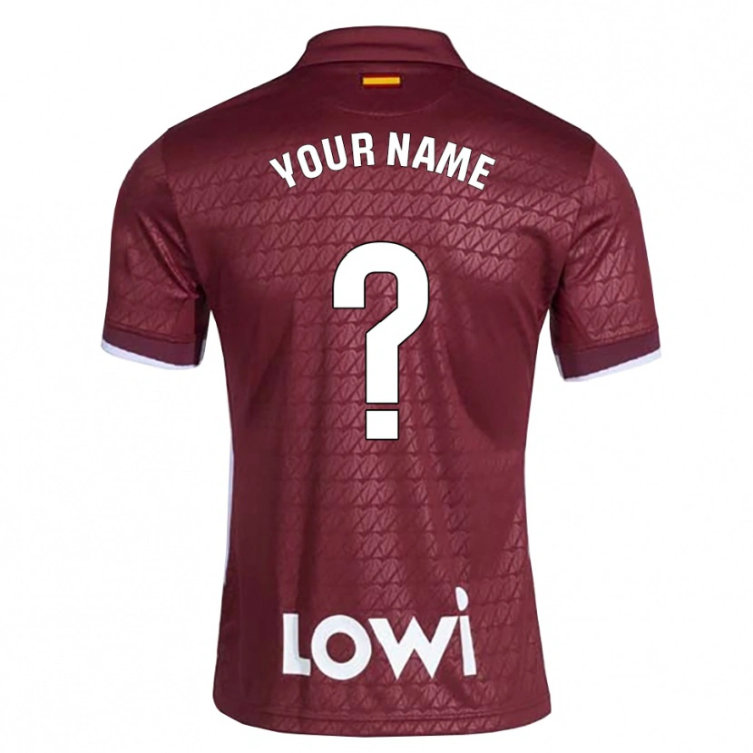 Danxen Kinderen Uw Naam #0 Donkerrood Wit Uitshirt Uittenue 2026/27 T-Shirt