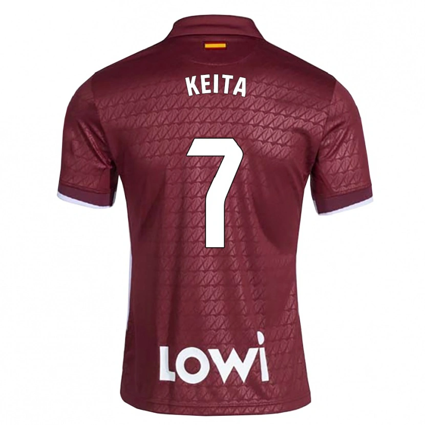 Danxen Kinderen Abdoulaye Keita #7 Donkerrood Wit Uitshirt Uittenue 2026/27 T-Shirt