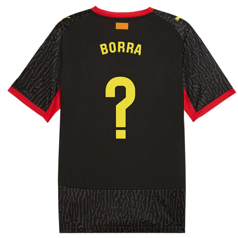 Danxen Kinderen Biel Borra #0 Zwart Geel Rood Uitshirt Uittenue 2026/27 T-Shirt