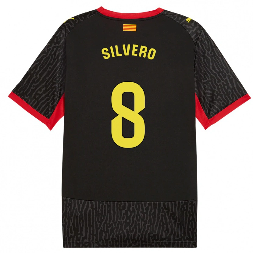 Danxen Kinderen Pol Silvero #8 Zwart Geel Rood Uitshirt Uittenue 2026/27 T-Shirt