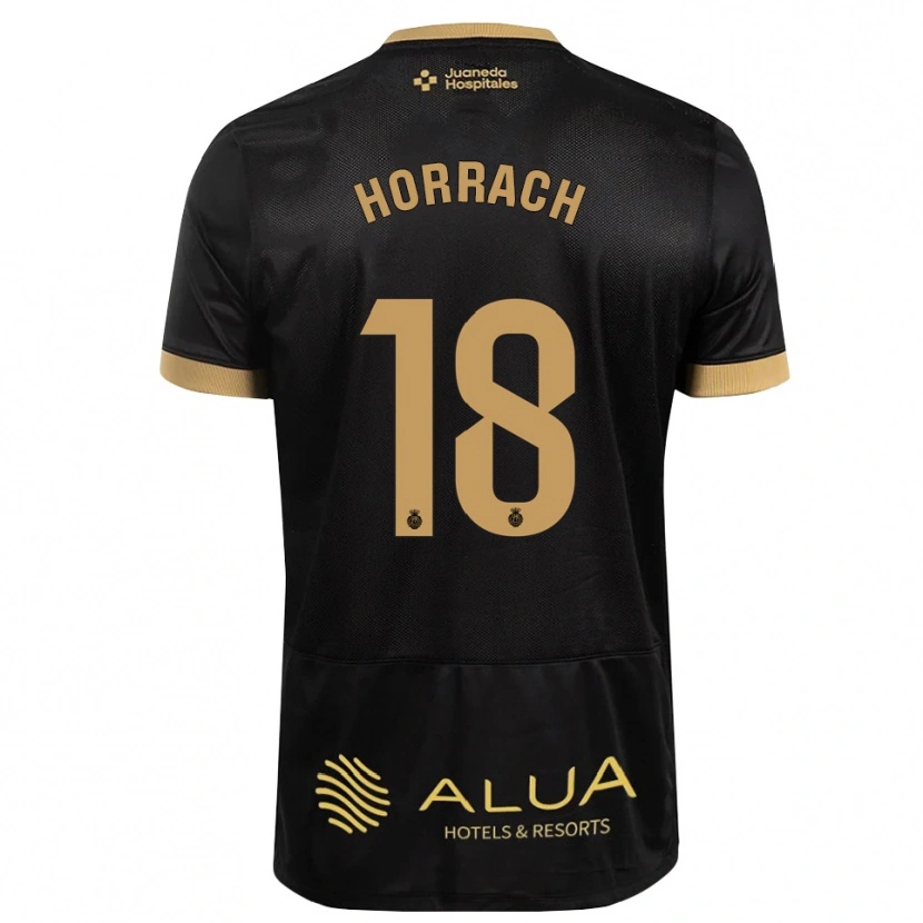 Danxen Kinderen Barto Horrach #18 Zwart Zandbruin Zwaar Hout Uitshirt Uittenue 2026/27 T-Shirt