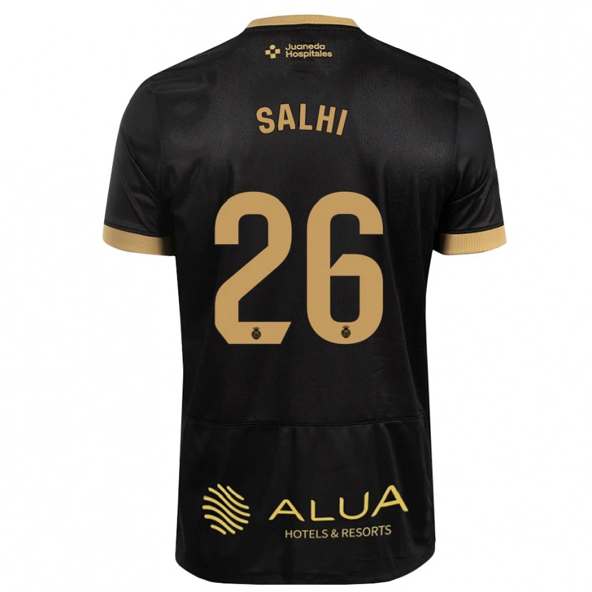 Danxen Kinderen Iliesse Salhi #26 Zwart Zandbruin Zwaar Hout Uitshirt Uittenue 2026/27 T-Shirt